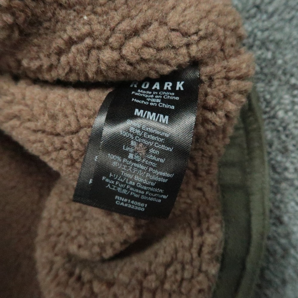 Roark Revival Vest Men Medium Gerrys Sherpa Fleece Lined Waxed Button Pockets - Picture 4 of 8